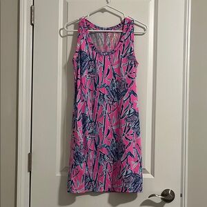Lilly Pulitzer Pink and Blue Sleeveless Dress